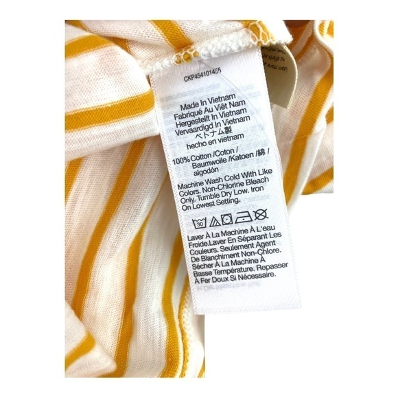 MADEWELL Theresa Striped V-Neck T-Shirt Size 2X NWT - Picture 4 of 4